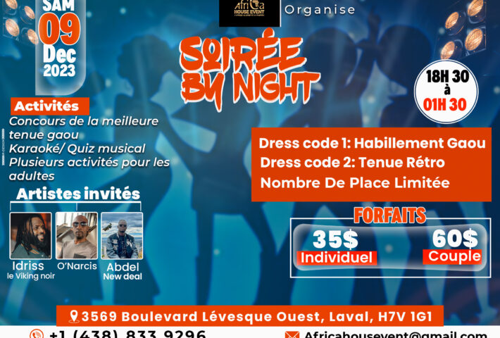 SOIRÉE BY-NIGHT (TENUE RÉTRO EXIGÉE)